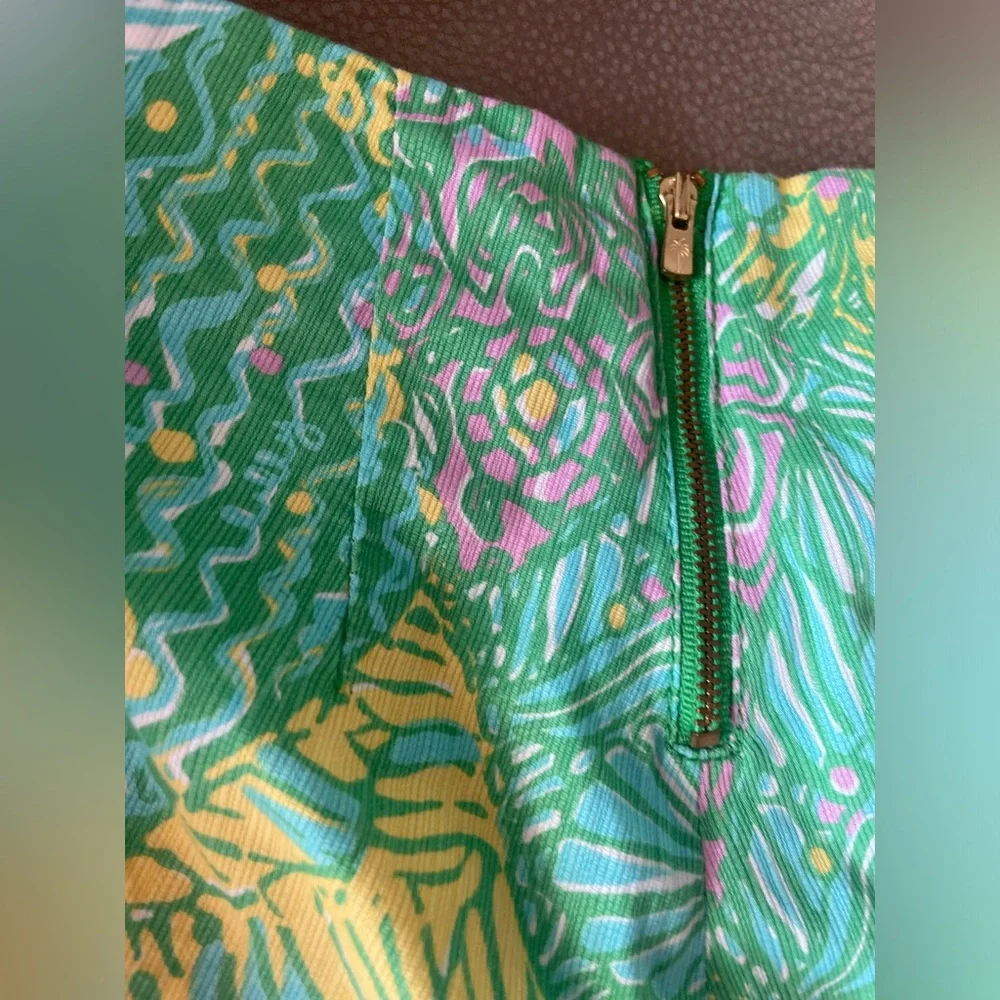 NWOT Vintage Lilly Pulitzer Dobby-Printed Deenie Shorts In Multi Sundance Print - Picture 6 of 17